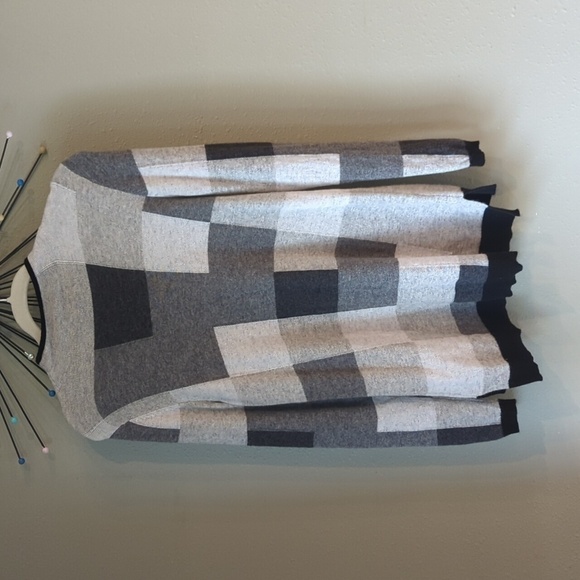 100 % Cashmere charter club luxury Pullover Sweater Block Pattern Quiet Luxury - Picture 11 of 11